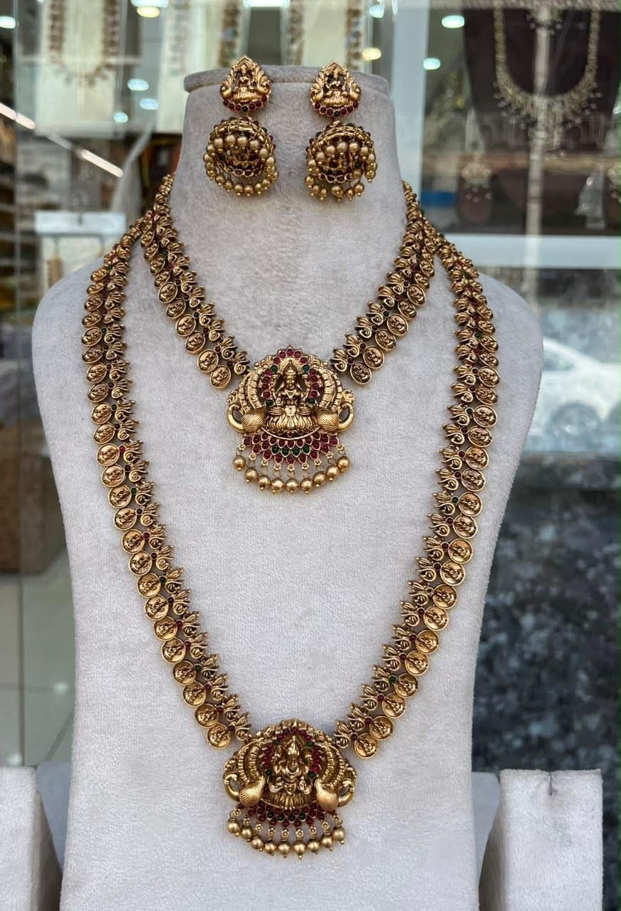 Laxmi Combo Set - Traditional Gold-Plated Jewellery